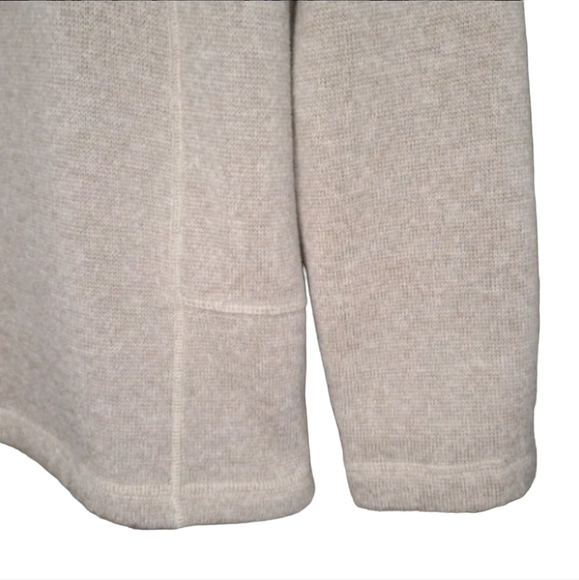 Woolrich Mens 1/4 Zip Henley Sweater Size Medium Oatmeal Beige Zip Pocket - Picture 5 of 6